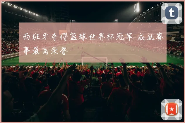 西班牙夺得篮球世界杯冠军 成就赛事最高荣誉